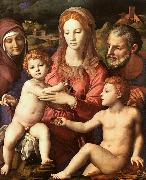 Agnolo Bronzino Holy Family with St.Anne and the Infant St.John painting